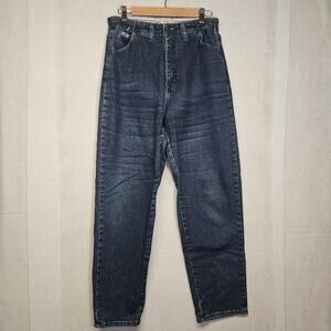Vintage Lee Womens Side Elastic High Rise Tapered Leg Mom Jeans